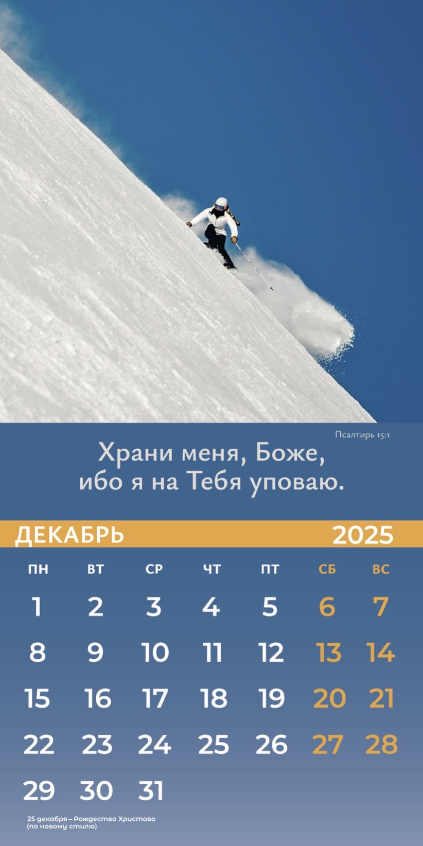 Календарь перекидной на скобе Мужской "Достигая цели" на 29*29 см на 2025 (планер) на 12 листах