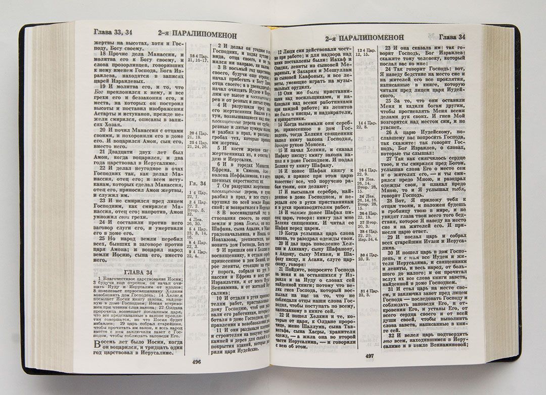 Библия 043 (цвет черный, надпись библия, мягкий переплет под кожу, золотые страницы, размер 115*165 мм)