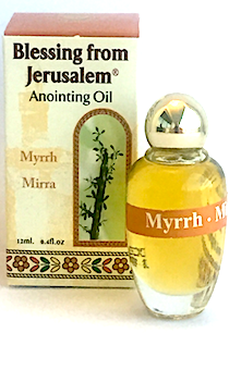 Елей помазания из Израиля с ароматом Мирра (малая колба, 12 мл) (очень ароматный, возможно использование вместо парфюма)