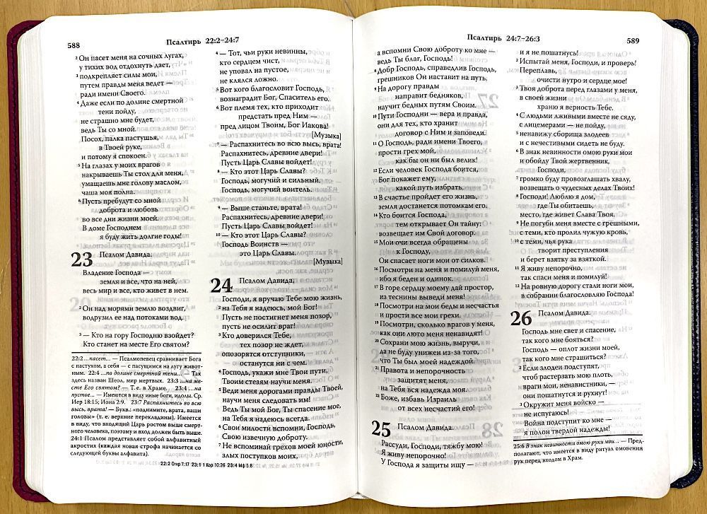 Библия. Современный русский перевод 065, цвет: темно-синяя/коричневая, код 1322,  с закладкой, гибкий переплет из экокожи