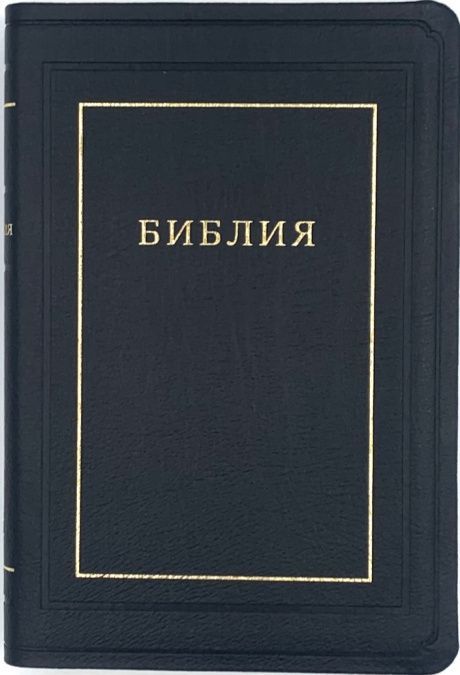 Библия 077ti кожаный переплет с индексами,  цвет черный, золотые страницы, большой формат, крупный шрифт, 14-15 кегель, 166*250 мм, код 1199