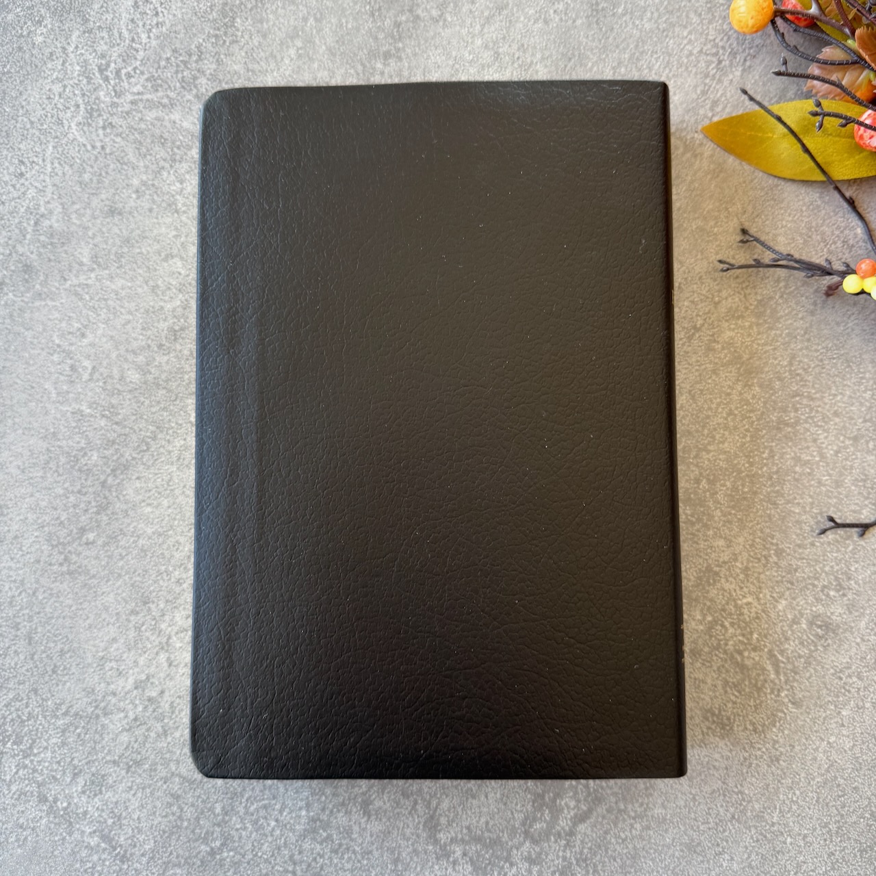 Библия в современном русском переводе 061. под редакцией Кулакова. Кожаный переплет, золотые страницы, Большой формат 154*220 мм, цвет черный