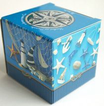 Подарочная цветная коробка для кружки «морская»