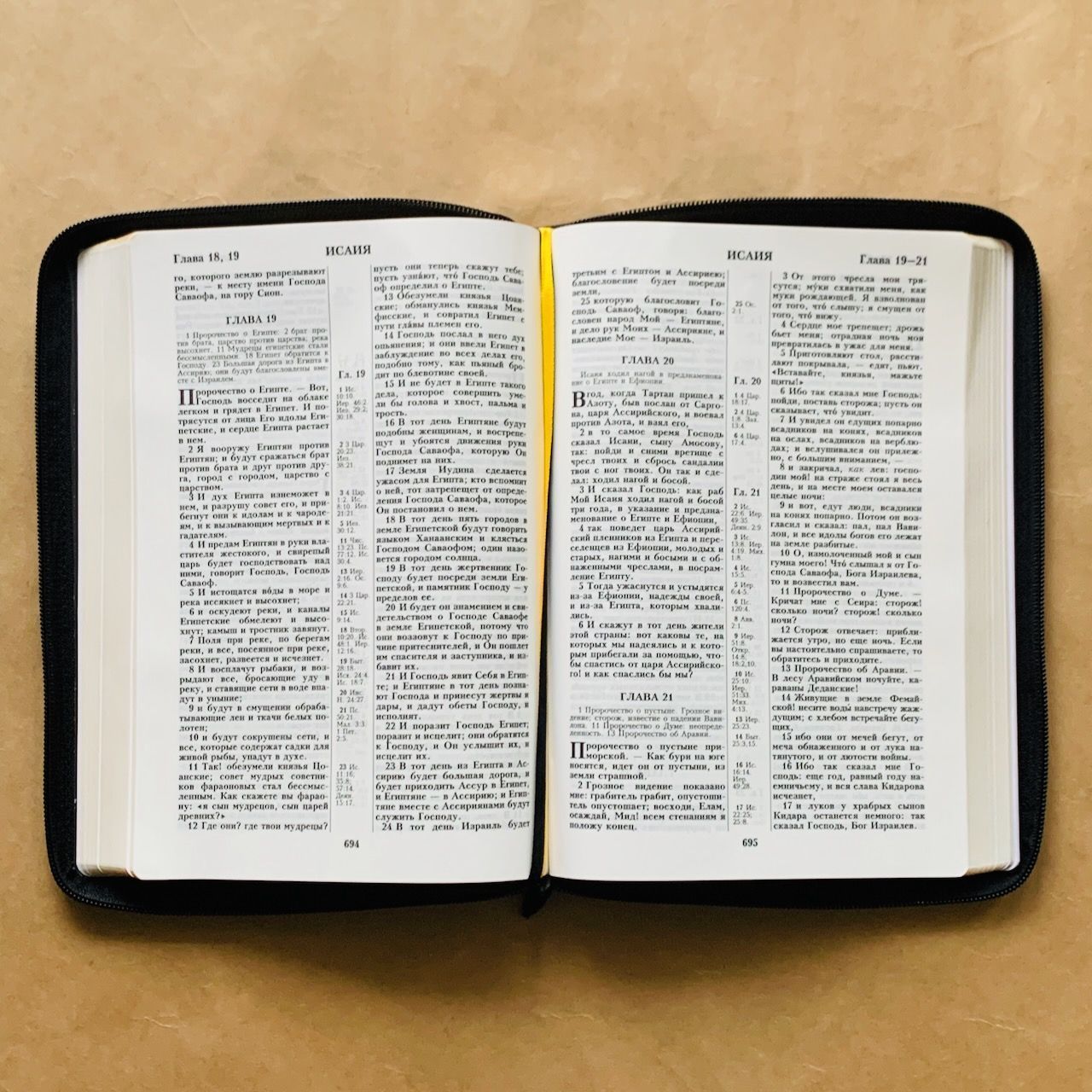 Библия 076z код D1, дизайн "Терновый венец", переплет из искусственной кожи на молнии, цвет темно-серый, размер 180x243 мм