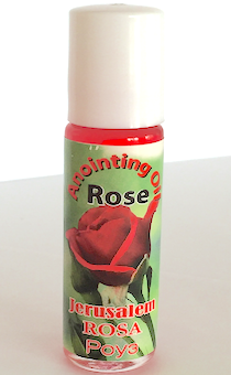Елей помазания из Израиля с ароматом Роза (малая колба, 7 мл) (очень ароматный, возможно использование вместо парфюма)