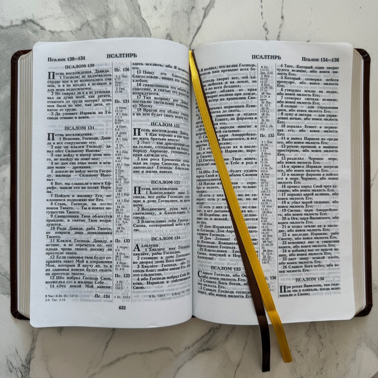 Библия 055 код 26055-48 термо штамп "терновый венец", переплет из эко кожи, цвет коричневый, средний формат, 143*220 мм