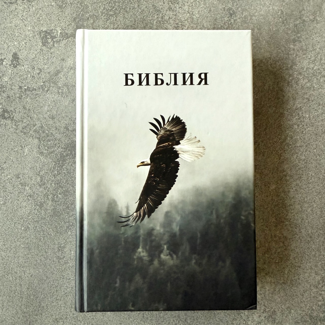 Библия 048 код 25048-55 дизайн, цветная печать"орел", твердый переплет, формат 125*195 мм