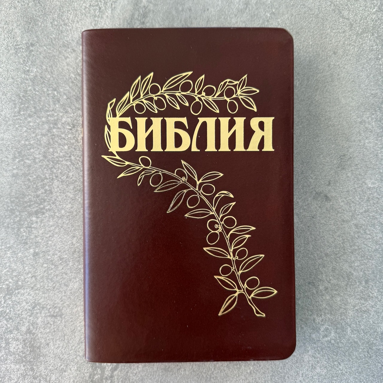 Библия Геце 057, код 25057-24, цвет темно-коричневый гладкий, переплет из премиальной натуральной кожи, золотой обрез, две закладки, цветные карты, приложение Библейский спутник, размер 140*216 мм
