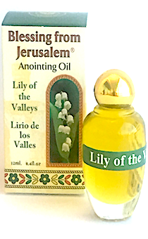 Елей помазания из Израиля с ароматом Лилия Долин (малая колба, 12 мл) (очень ароматный, возможно использование вместо парфюма)