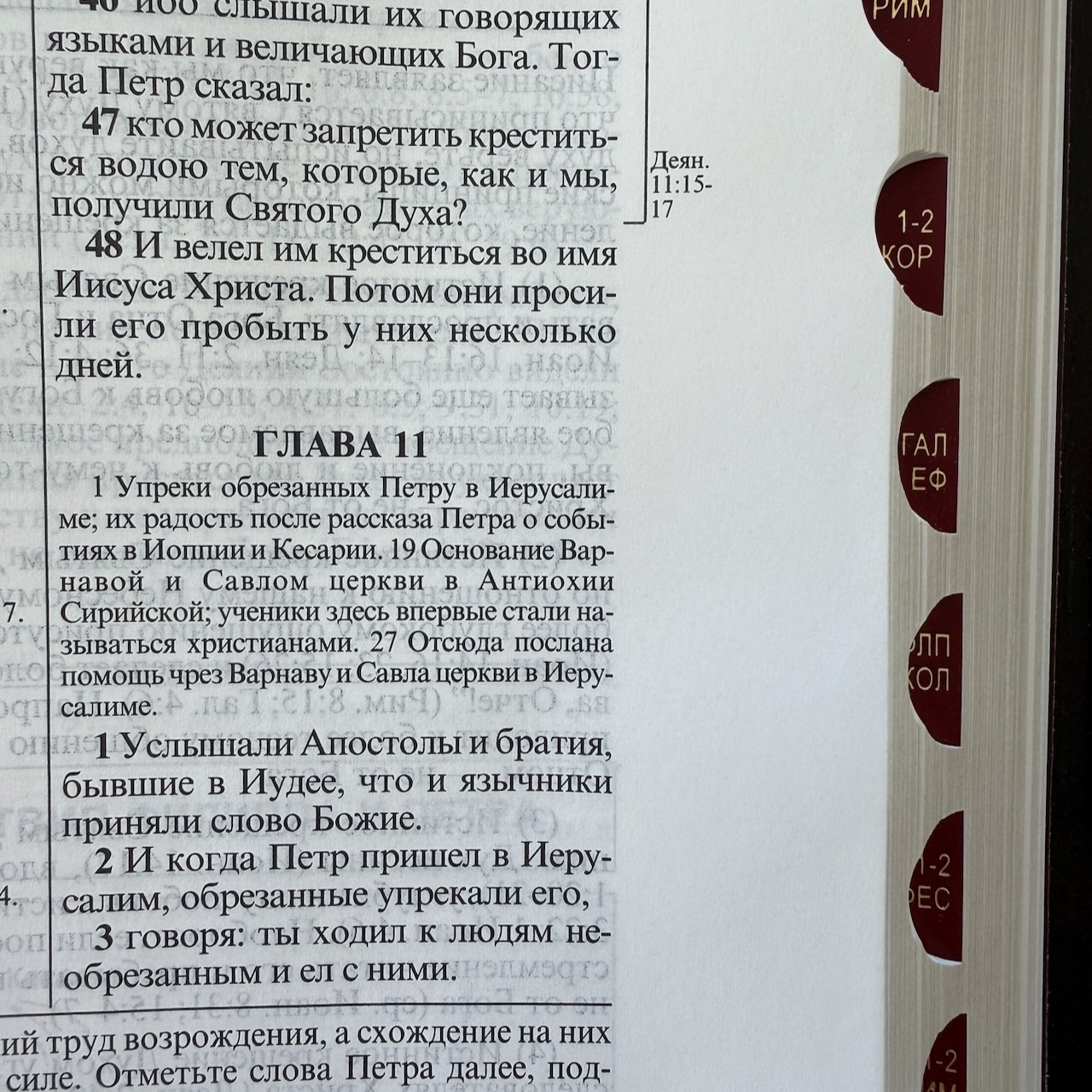 Библия с комментариями "Полноценная жизнь" 065TI, код 25065-11, кожаный переплет, две закладки, цвет коричневый с оттенком бордо с прожилками, цветные карты