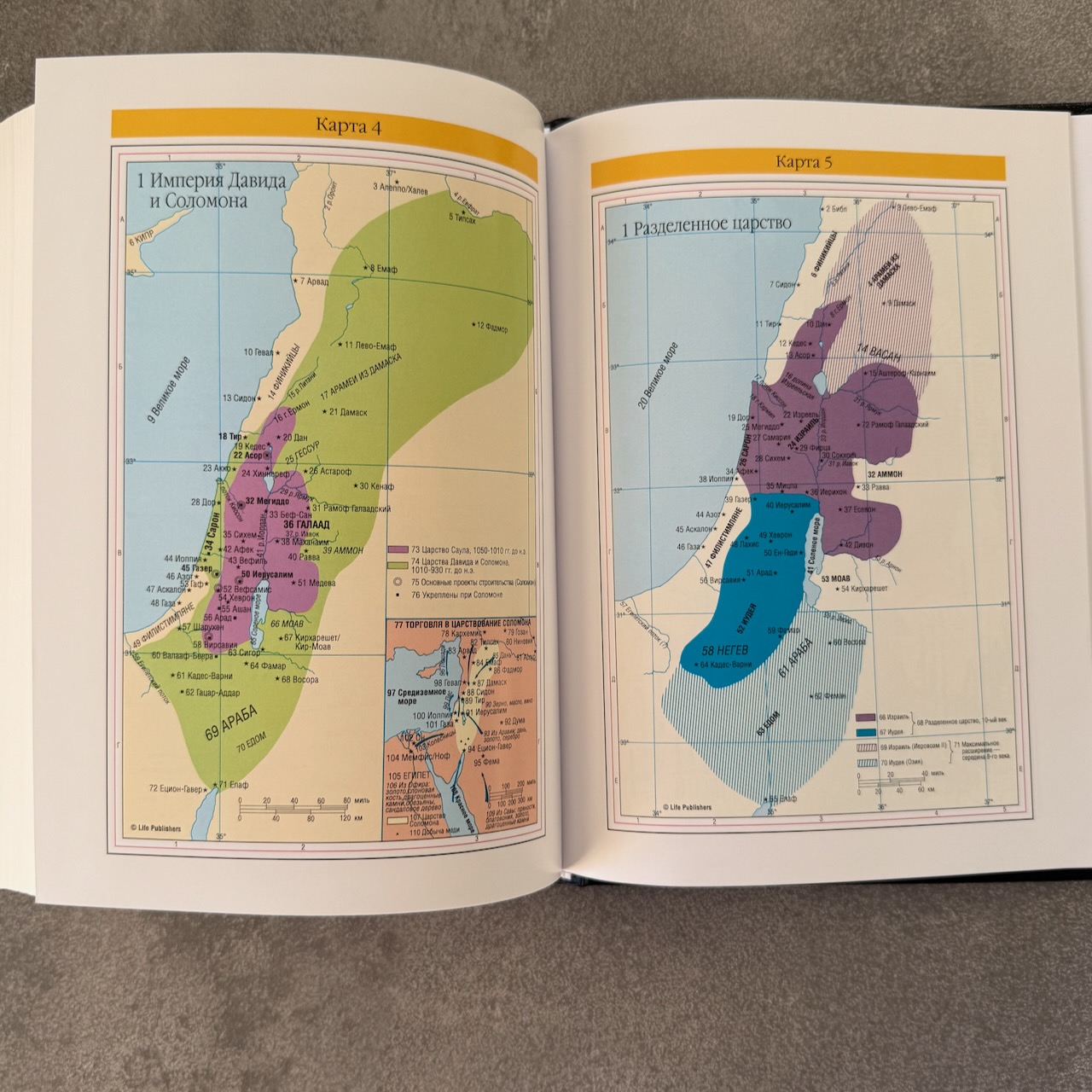 Библия с комментариями "Полноценная жизнь" 065TI, код 25065-15, кожаный переплет, две закладки, цвет темно-коричневый фактурный, цветные карты
