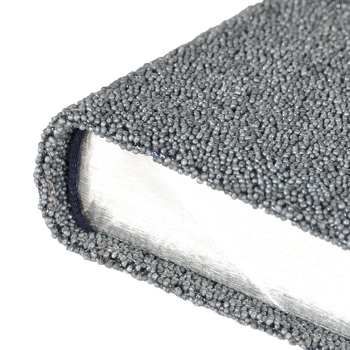 Библия 045TW (тканевый переплет снег, цвет черное серебро), код 1303