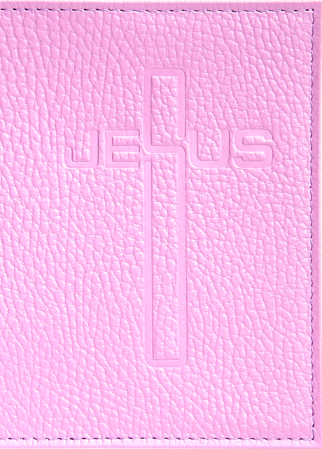 Обложка для паспорта (натуральная цветная кожа) , "Крест-Jesus" термопечать, цвета сиреневый