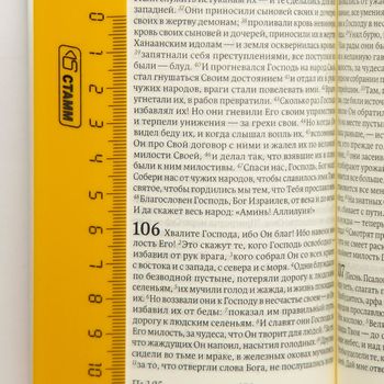 Библия. Современный русский перевод 041 У, код 1345 цвет: бордо, формат узкий 83*185 мм, мягкий переплет