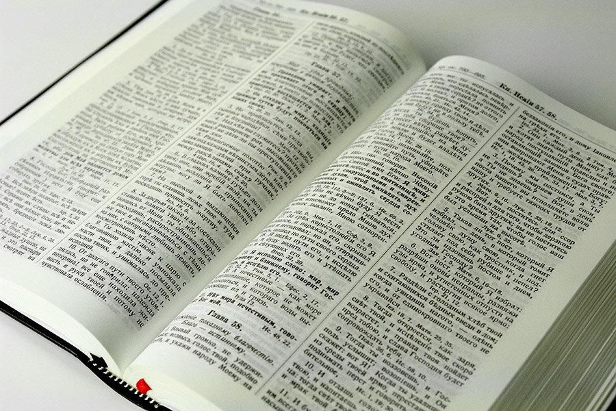 Библия Геце "с оливковой ветвью" 063 формат  (145*215 мм), чуть больше среднего  (прошитая), цвет коричневый, переплет из искусственной кожи, золотые страницы, закладка, код 1165