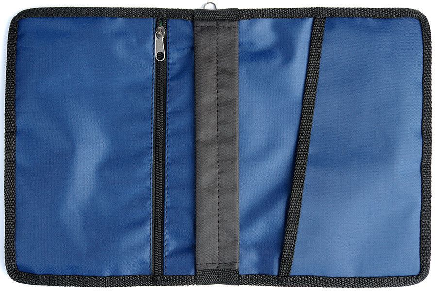 Чехол-сумка с ручкой на молнии для библии из гидронейлона цвет синий, размер 17*24 см.  Для библии 065-071 формата (17х22см).