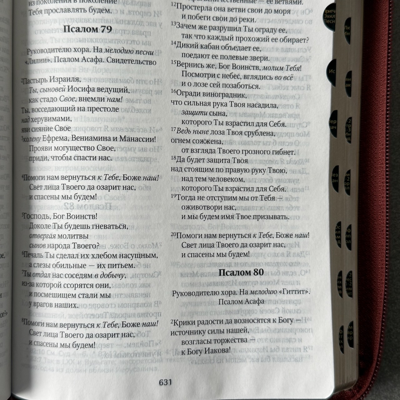 Библия в современном русском переводе 061zti под редакцией Кулакова. Переплет из эко кожи на молнии с индексами, золотые страницы, большой формат 162*220мм, цвет коричневый