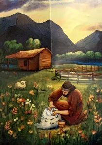 Пазл "Гедеон", размер в собранном виде 150*210 мм, 35  пазлов, для детей 3+,  упаковано в подарочный мешочек