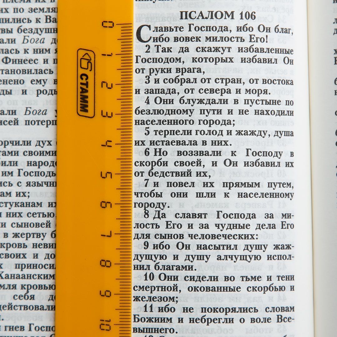 Библия 076zti код C14, дизайн "Орел" термо печать, кожаный переплет на молнии с индексами, цвет коричневый, размер 180x243 мм