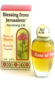 Елей помазания из Израиля с ароматом Роза Шарон (малая колба, 12 мл) (очень ароматный, возможно использование вместо парфюма)